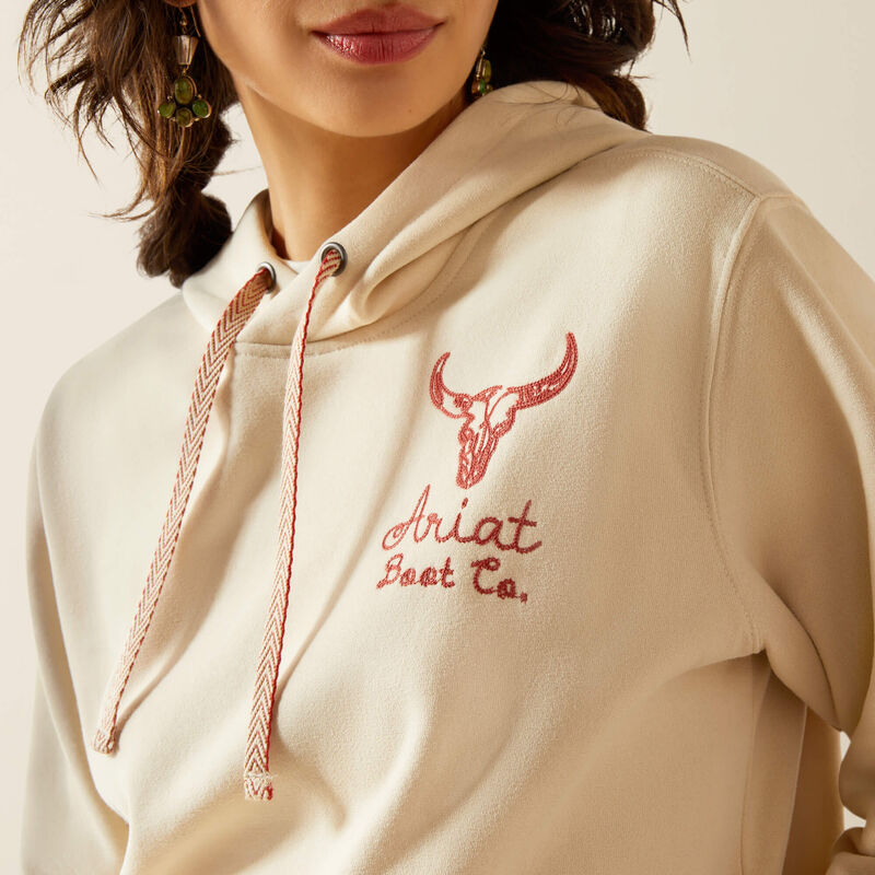 Ariat Women's Oyster Grey Stitch Hoodie