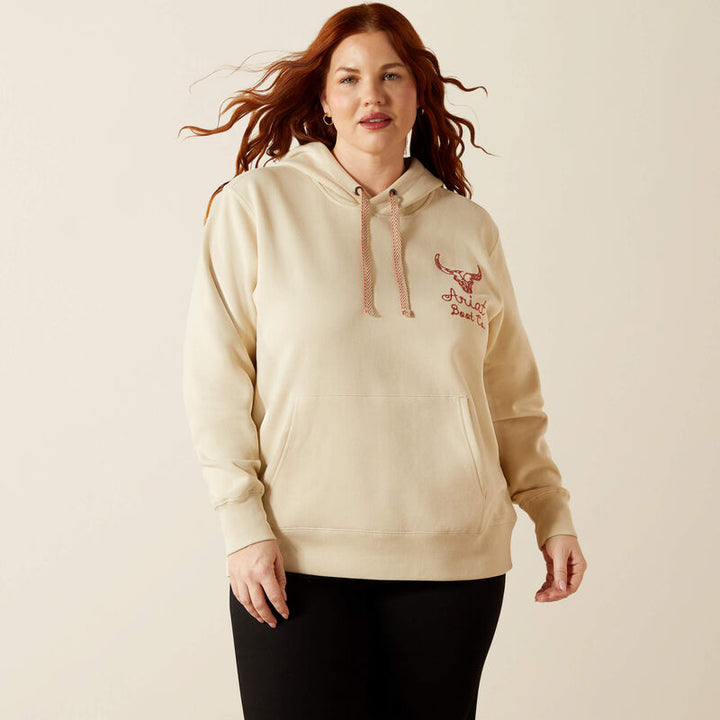 Ariat Women's Oyster Grey Stitch Hoodie