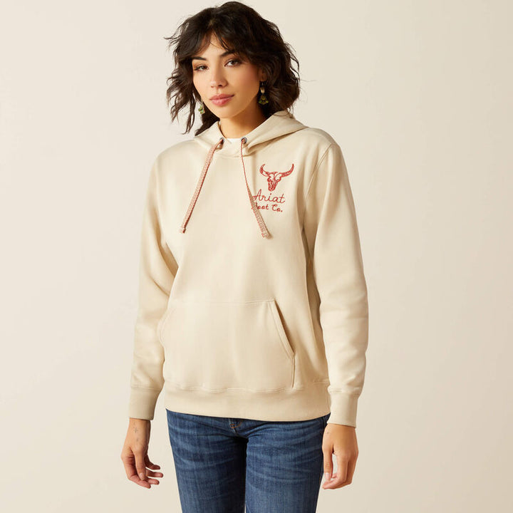 Ariat Women's Oyster Grey Stitch Hoodie