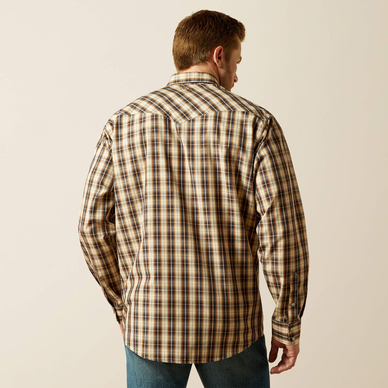 Ariat Men's Cream Wrinkle Free Ethan Classic Fit Shirt