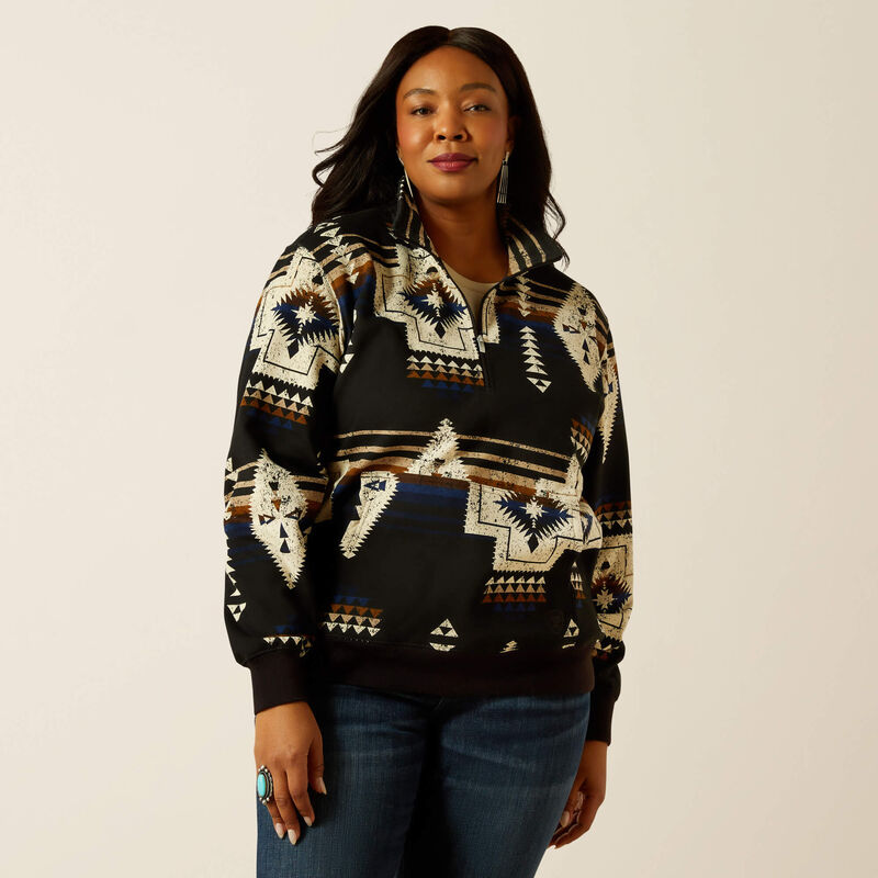 Ariat Women's Thornstone Print Sienna 1/2 Zip Sweatshirt