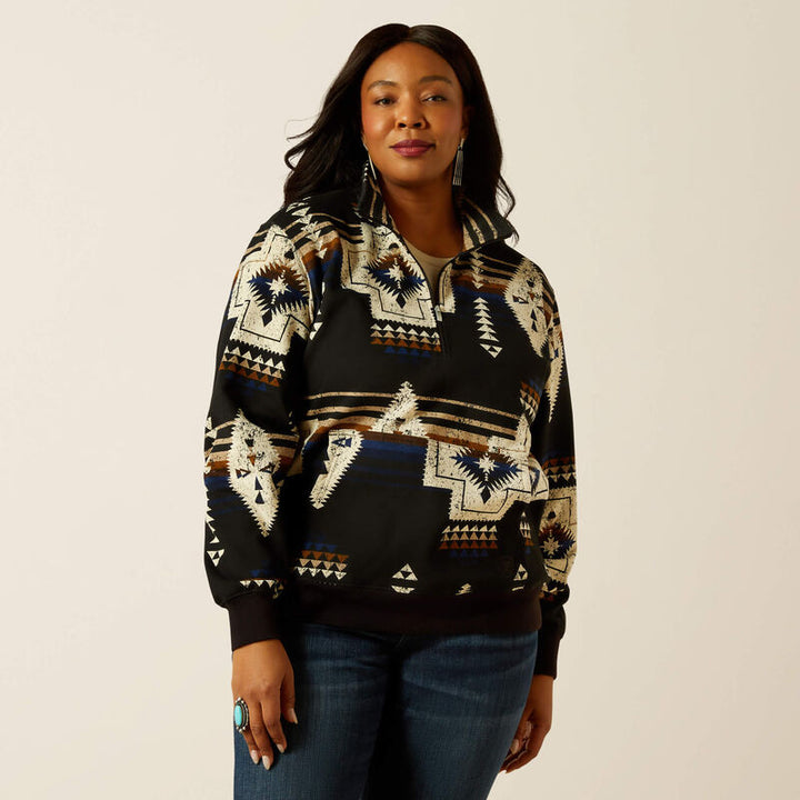 Ariat Women's Thornstone Print Sienna 1/2 Zip Sweatshirt