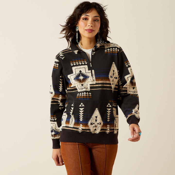 Ariat Women's Thornstone Print Sienna 1/2 Zip Sweatshirt