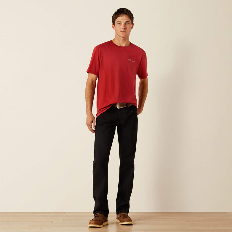 Ariat Men's Brick Red Patriot Buffalo Coin Tee
