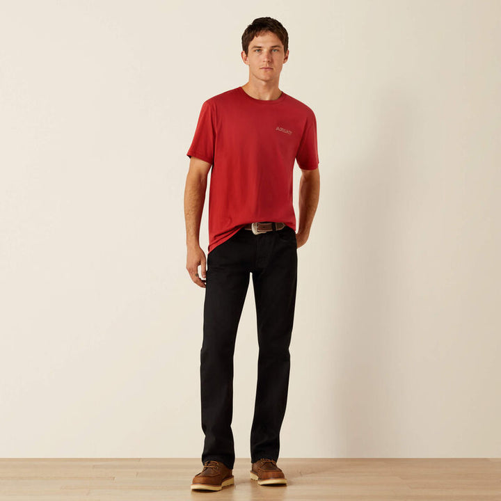 Ariat Men's Brick Red Patriot Buffalo Coin Tee
