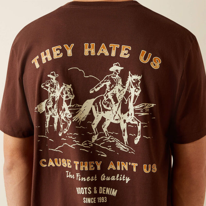 Ariat Men's Deep Mahogany Haters Club Tee