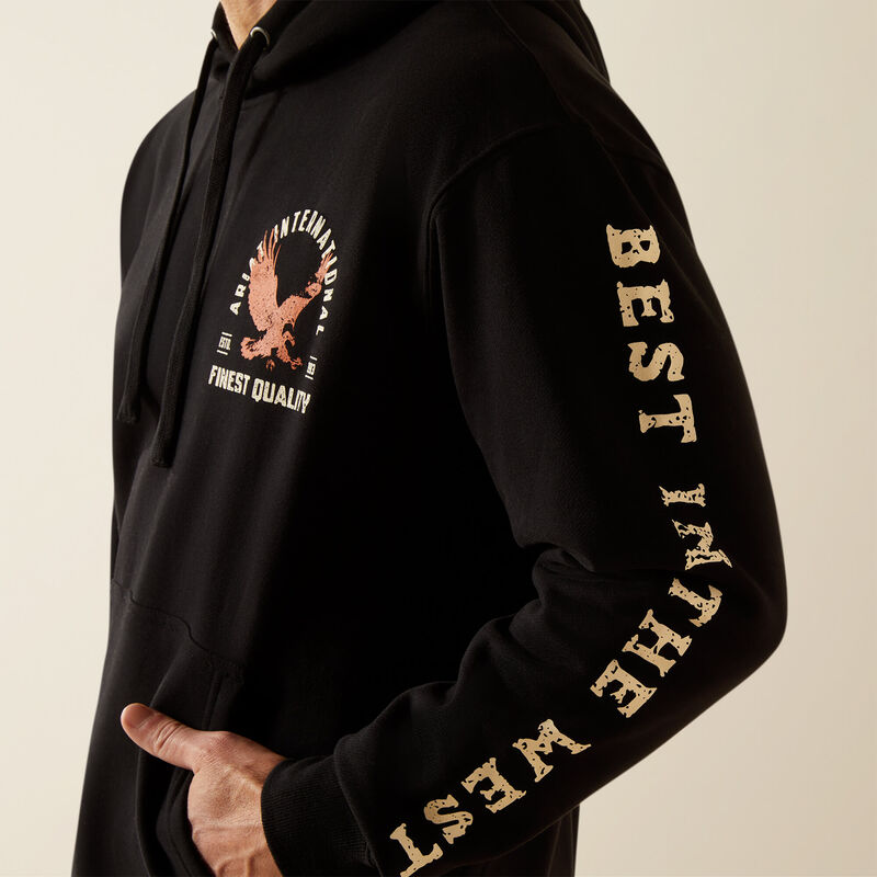 Ariat Men's Black Eagle Large Hoodie