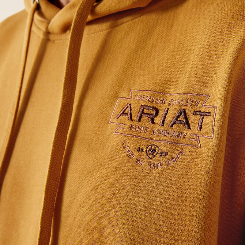 Ariat Men's Bone Brown Southwest Simple Buckle Hoodie