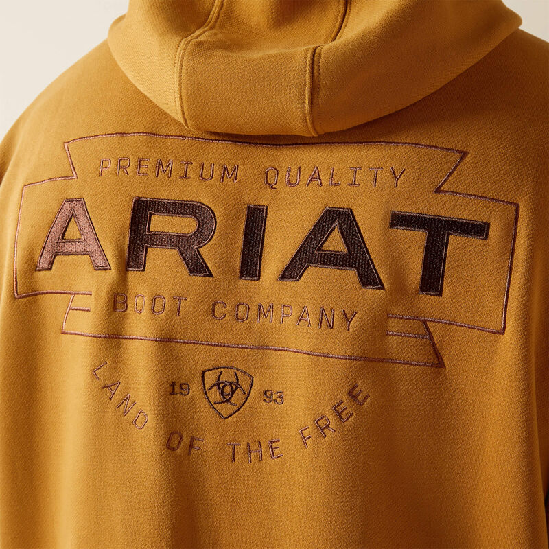 Ariat Men's Bone Brown Southwest Simple Buckle Hoodie