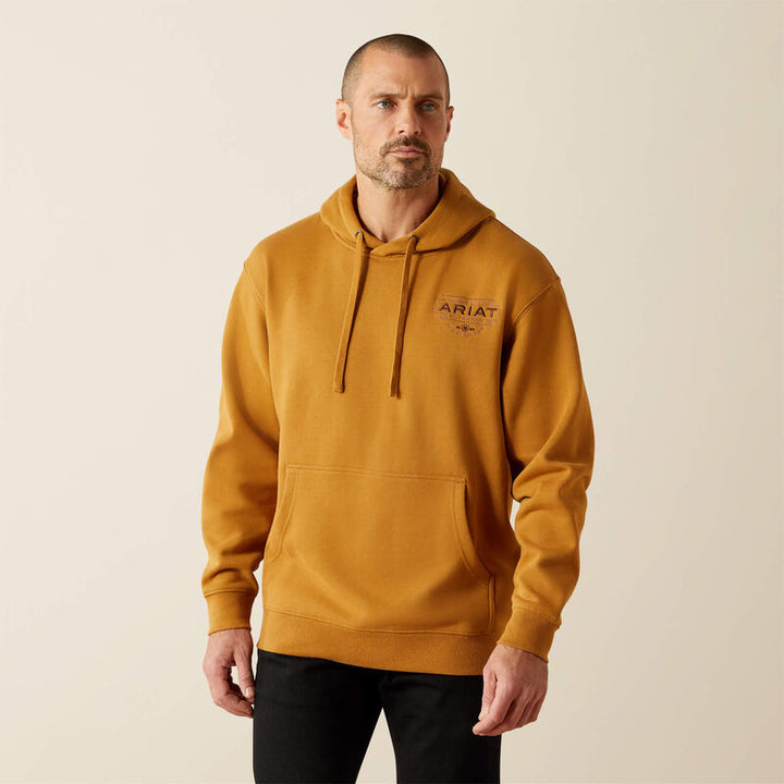 Ariat Men's Bone Brown Southwest Simple Buckle Hoodie
