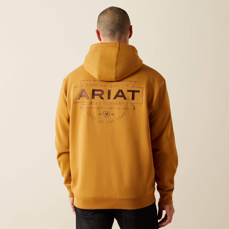Ariat Men's Bone Brown Southwest Simple Buckle Hoodie