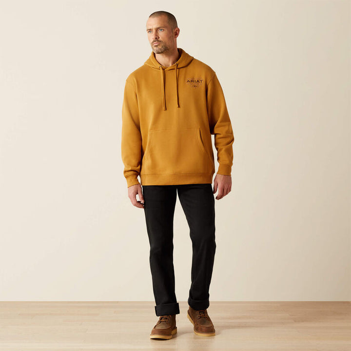 Ariat Men's Bone Brown Southwest Simple Buckle Hoodie
