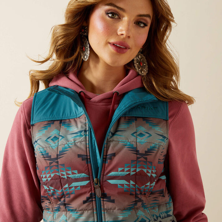 Ariat Women's Dragonfly Inez Blanket Print REAL Crius Vest