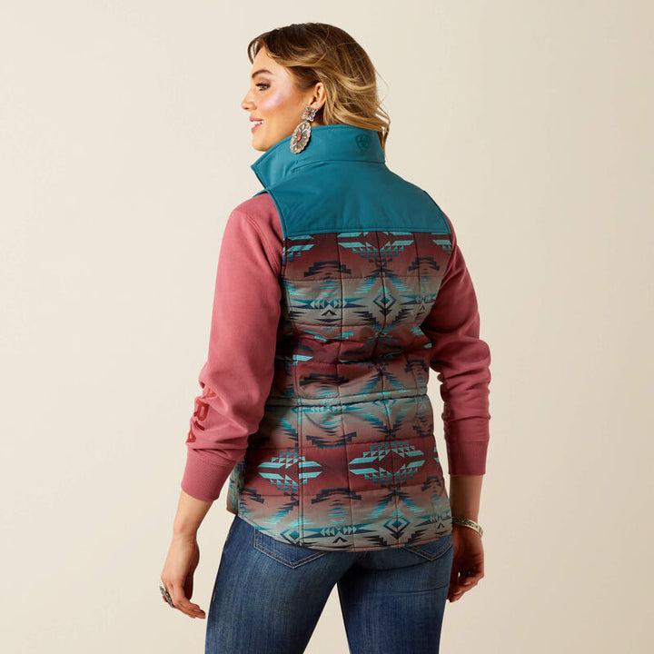 Ariat Women's Dragonfly Inez Blanket Print REAL Crius Vest