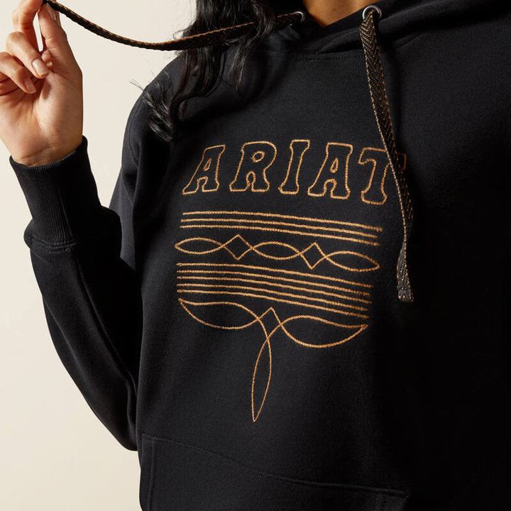 Ariat Women's Black Booted Logo Hoodie