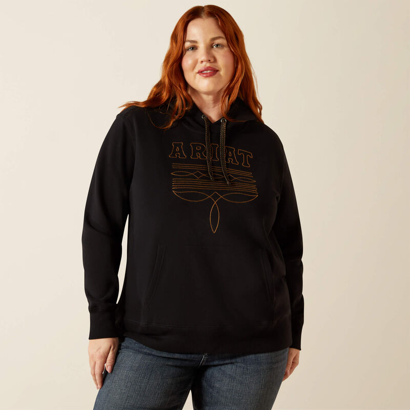 Ariat Women's Black Booted Logo Hoodie
