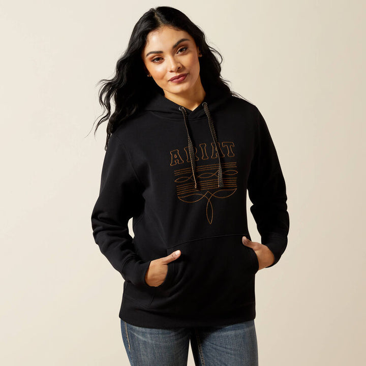 Ariat Women's Black Booted Logo Hoodie