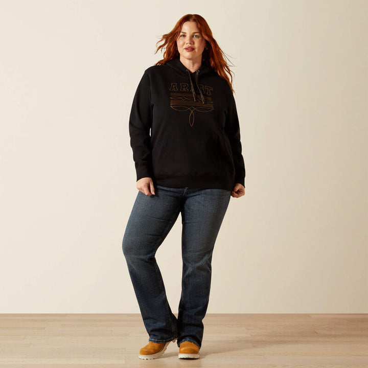 Ariat Women's Black Booted Logo Hoodie