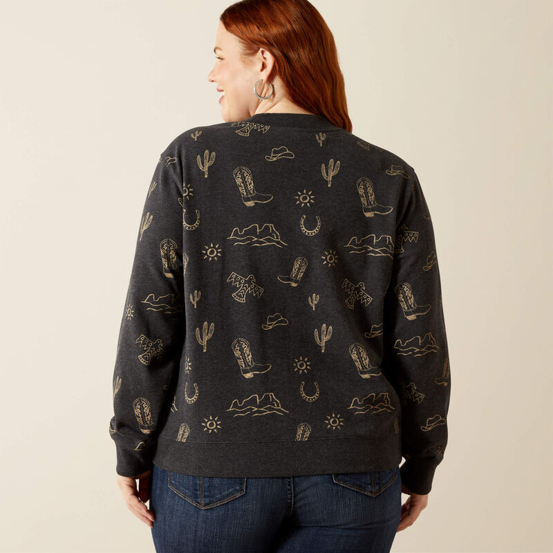 Ariat Women's Black Heather Essential Crew Sweatshirt