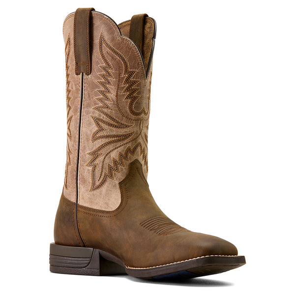 Ariat Men's Aged Tan Brush Creek Cowboy Boot