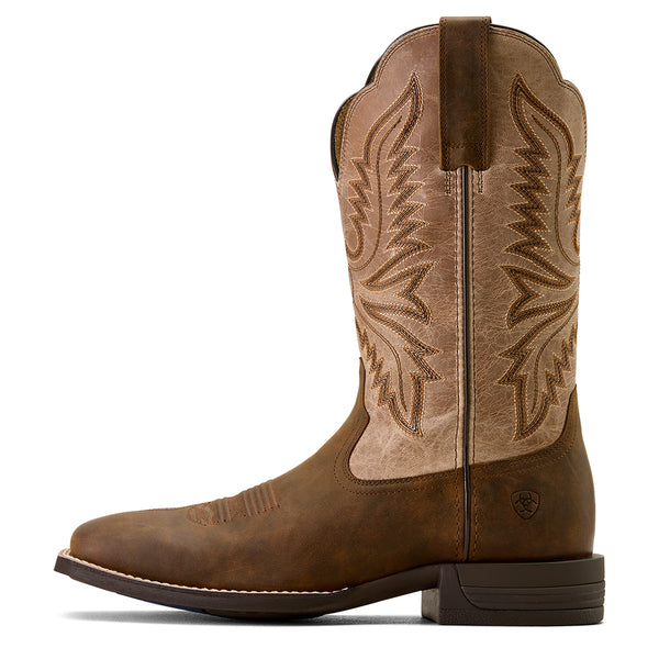Ariat Men's Aged Tan Brush Creek Cowboy Boot