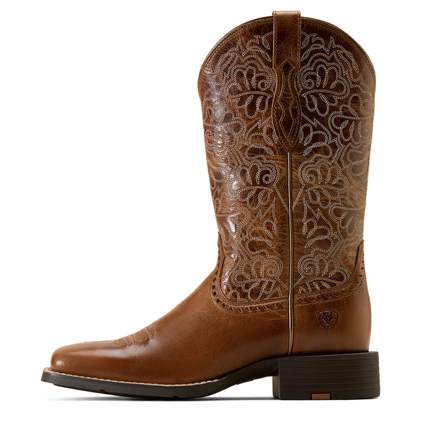 Ariat Women's Aged Tan Round Up Remuda Western Boot