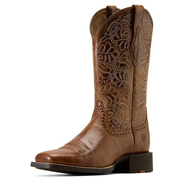 Ariat Women's Aged Tan Round Up Remuda Western Boot