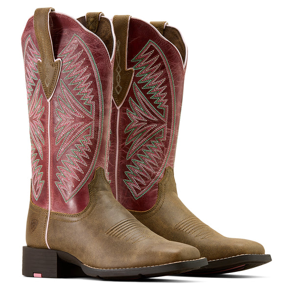 Ariat Women's Dusty Rose Round Up Ruidoso Western Boot