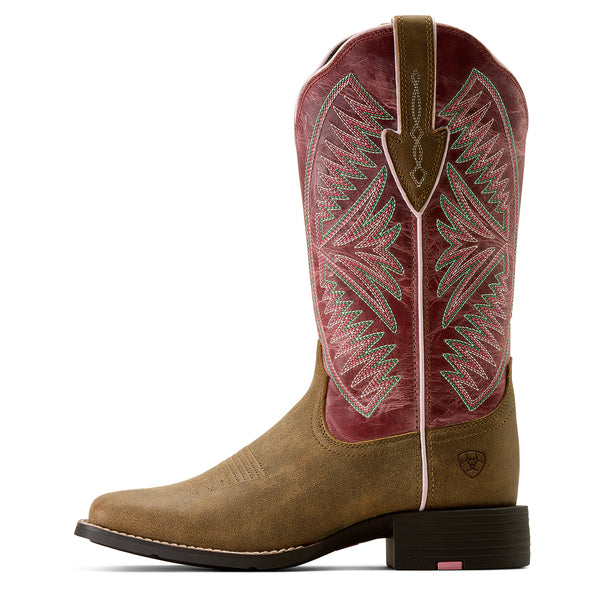 Ariat Women's Dusty Rose Round Up Ruidoso Western Boot
