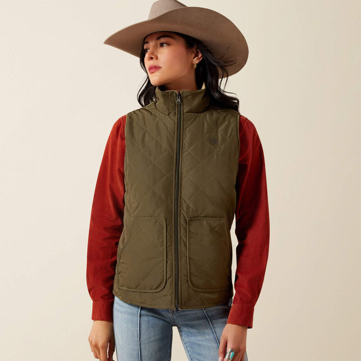 Ariat Women's Ivy Green Dilon 2.0 Reversible Insulated Vest