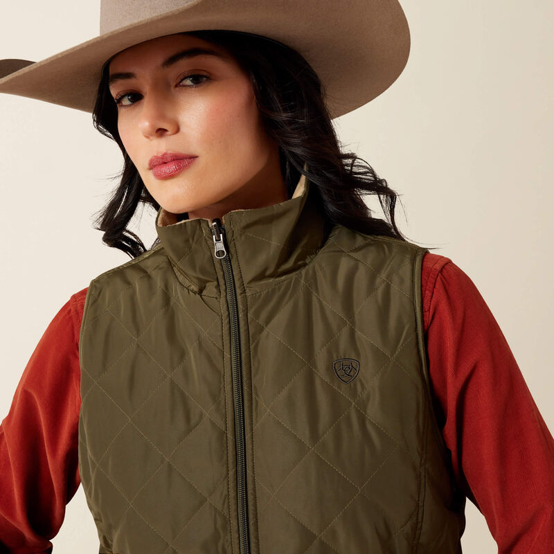 Ariat Women's Ivy Green Dilon 2.0 Reversible Insulated Vest