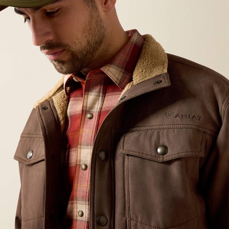 Ariat Men's Wren Faux Leather Vernon Sherpa 2.0 Jacket