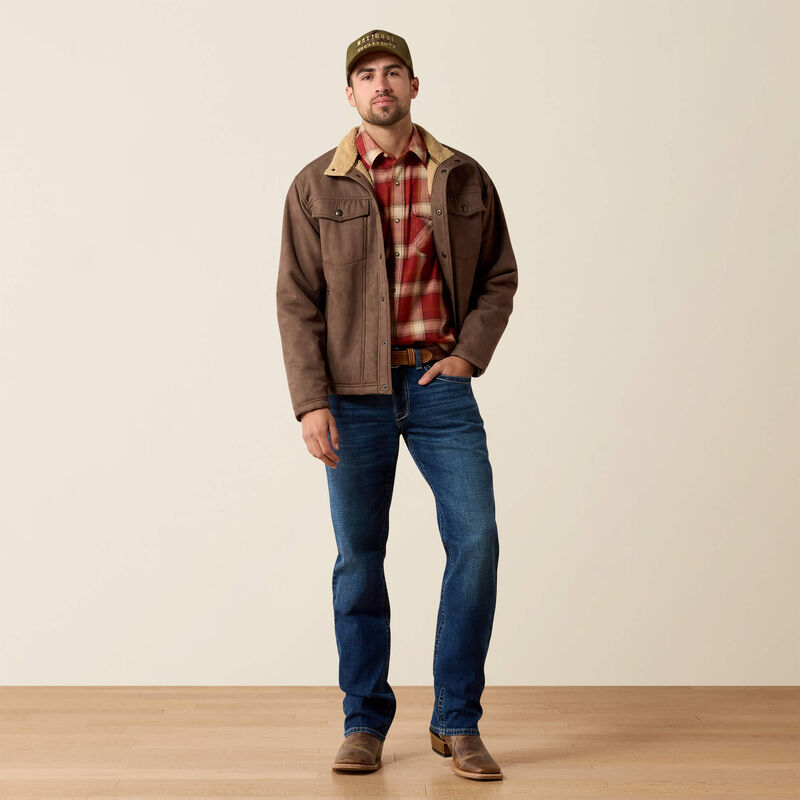 Ariat Men's Wren Faux Leather Vernon Sherpa 2.0 Jacket
