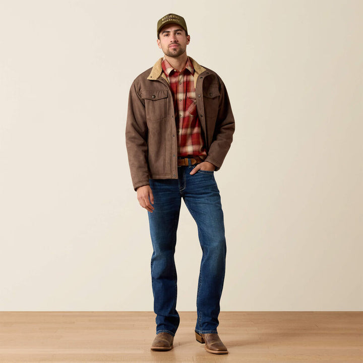 Ariat Men's Wren Faux Leather Vernon Sherpa 2.0 Jacket