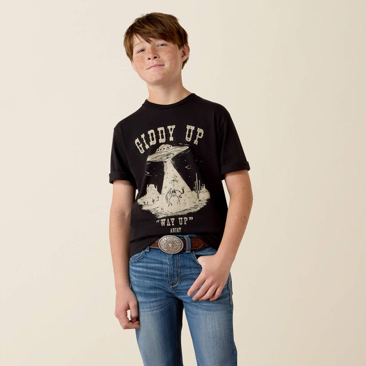 Ariat Boy's Black Cowboy Way Up T-Shirt