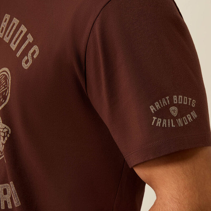 Ariat Men's Deep Mahogany Desert Skull T-Shirt