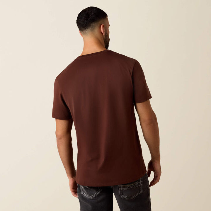 Ariat Men's Deep Mahogany Desert Skull T-Shirt