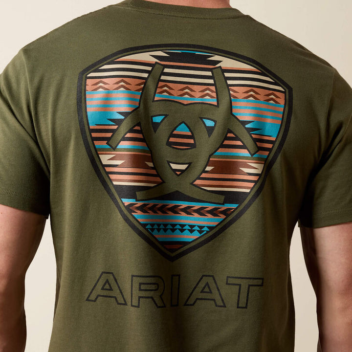 Ariat Men's Grape Leaf Rust Serape Shield T-Shirt