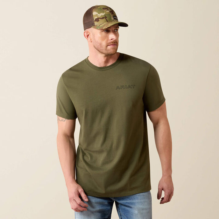 Ariat Men's Grape Leaf Rust Serape Shield T-Shirt