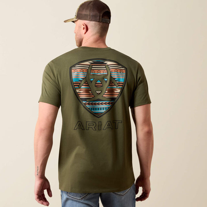Ariat Men's Grape Leaf Rust Serape Shield T-Shirt