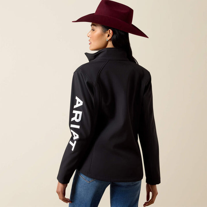 Ariat Women's Black and White Logo Softshell Jacket