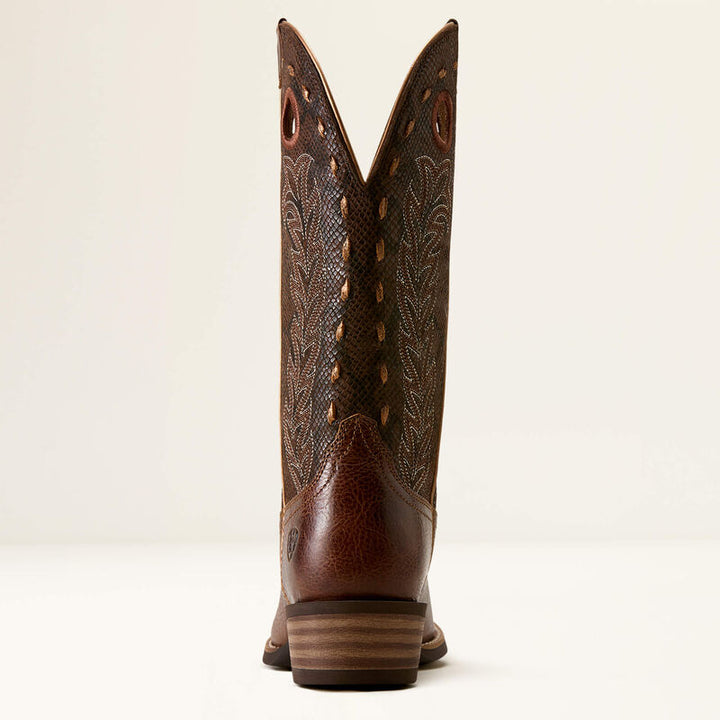 Ariat Women's Chocolate Snake Print Lucera Cutter Toe Boot