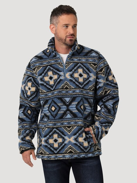 Men's quarter zip hotsell sherpa pullover