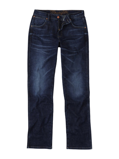 Wrangler Men's Retro Green Slim Straight Jean