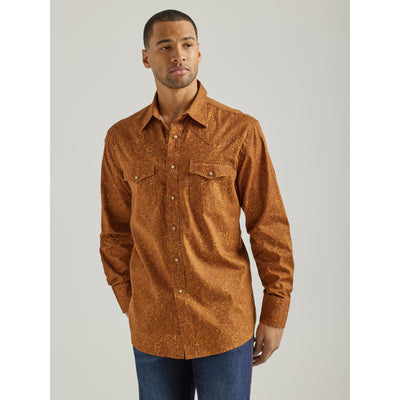 Wrangler Men's Coconut Cowboy Long Sleeve Shirt