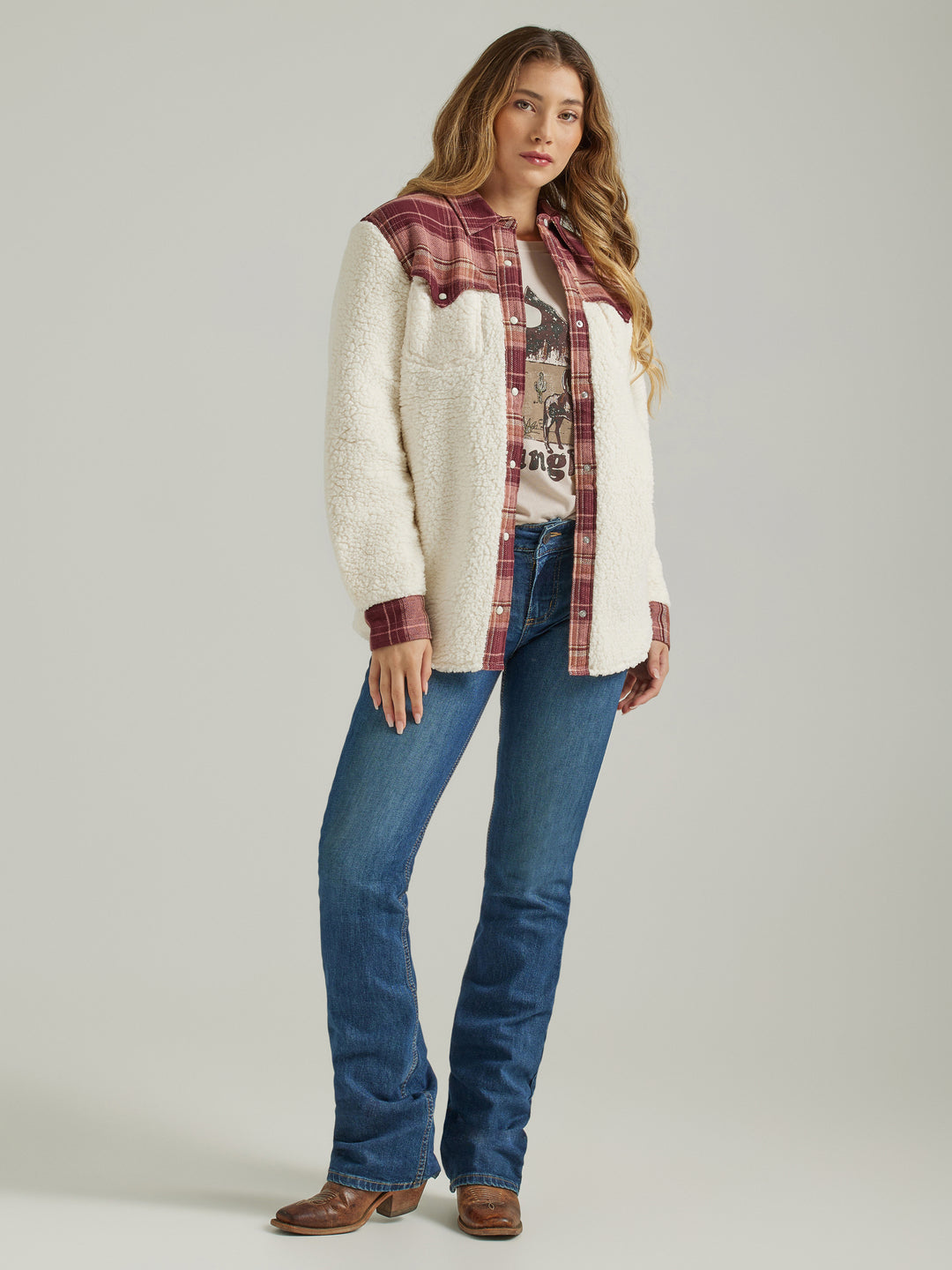 Wrangler Boyfriend Sherpa Jacket Wrangler Boyfriend Sherpa Jacket