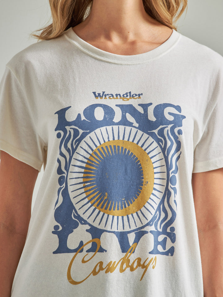 Wrangler Women's Long Live Western Boyfriend Graphic Tee