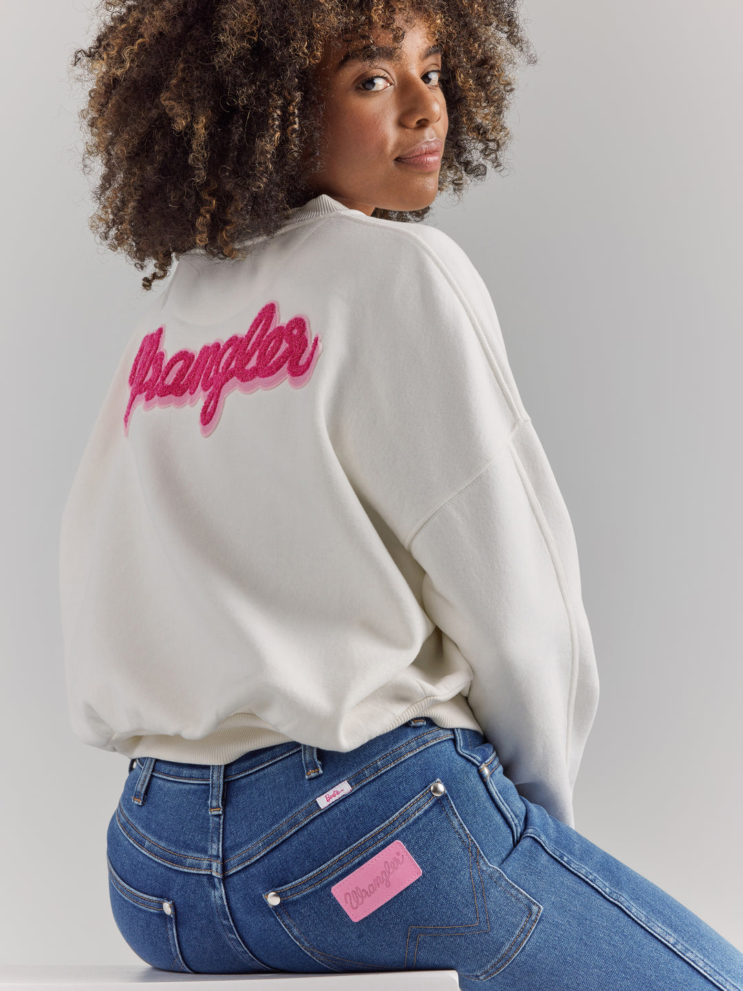 Wrangler Women's Barbie Relaxed Logo Sweatshirt