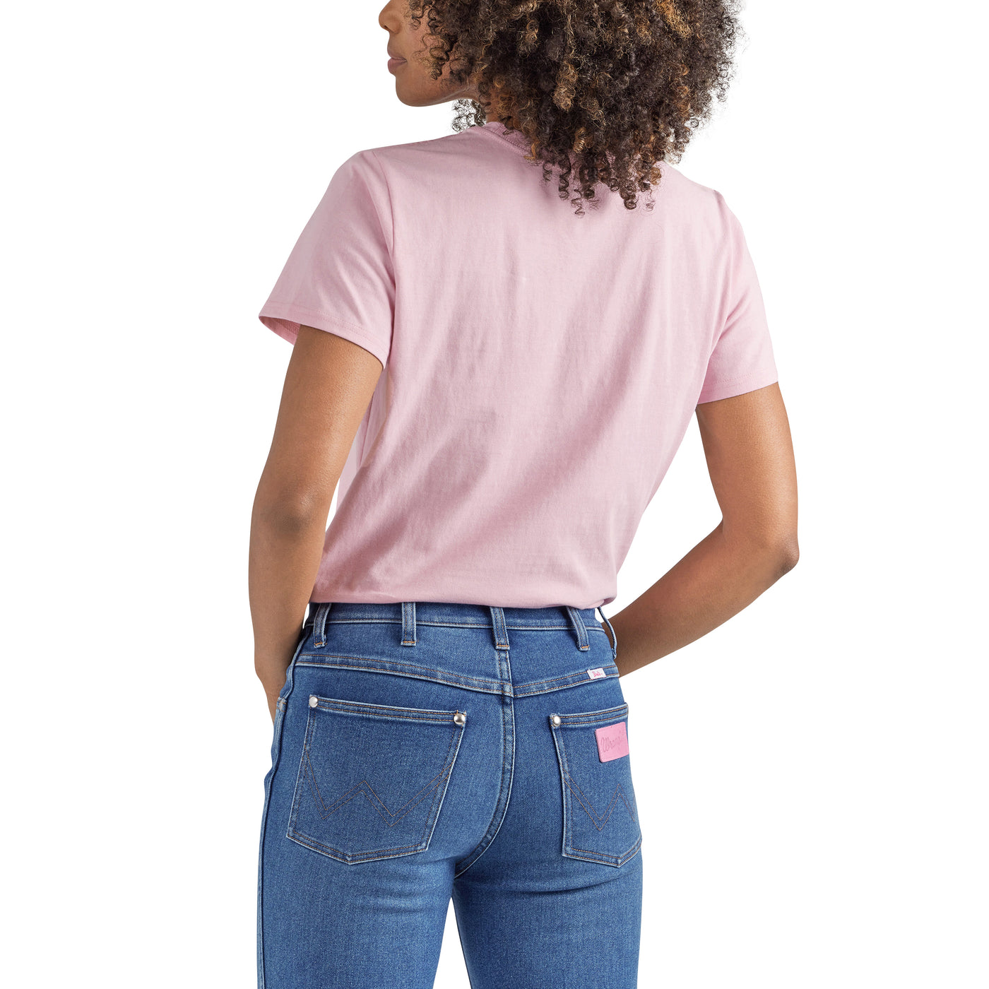 Wrangler Women's Barbie Positive Pink Cowgirl Graphic Tee
