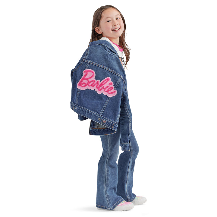 Wrangler Girl's Barbie Zip Front Denim Jacket